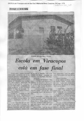 Escola em Viracopos está em fase final