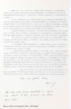 Carta de Francisco Antônio Dória