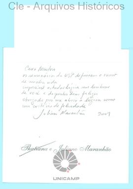 Cartão de Juliano Maranhão